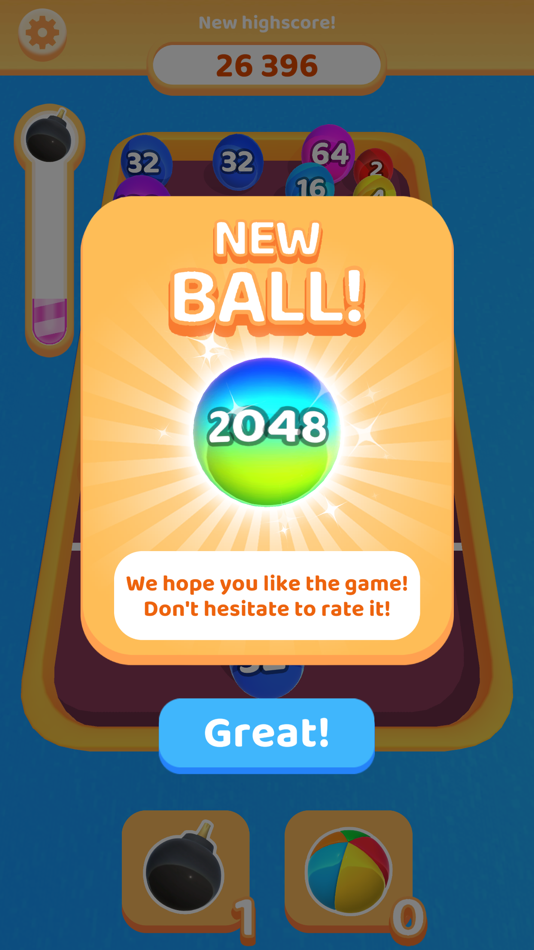 #6. Bubble 2048 3D (iOS) 由: Dual Cat
