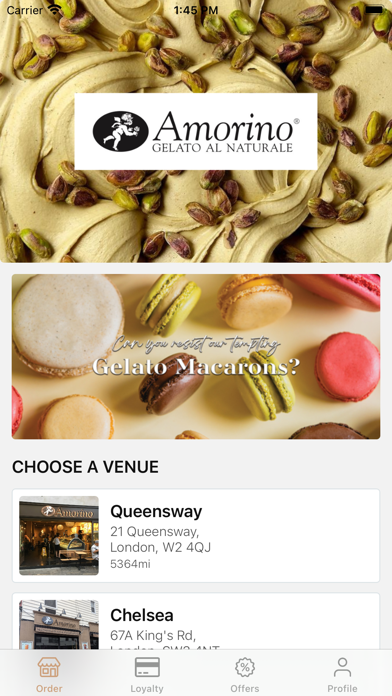 Amorino UK Screenshot