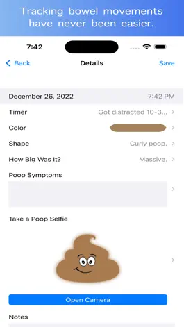 Game screenshot Poop Diary Tracker Lite mod apk