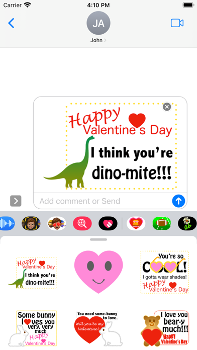 cute Valentine greetings Screenshot