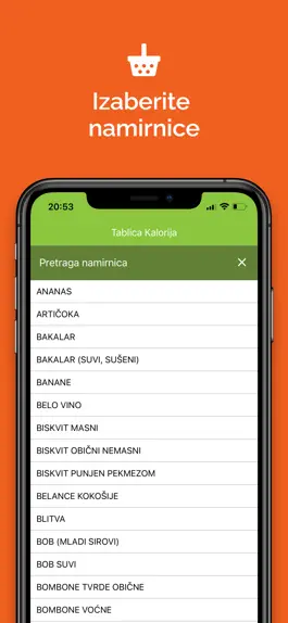 Game screenshot Tablica Kalorija apk