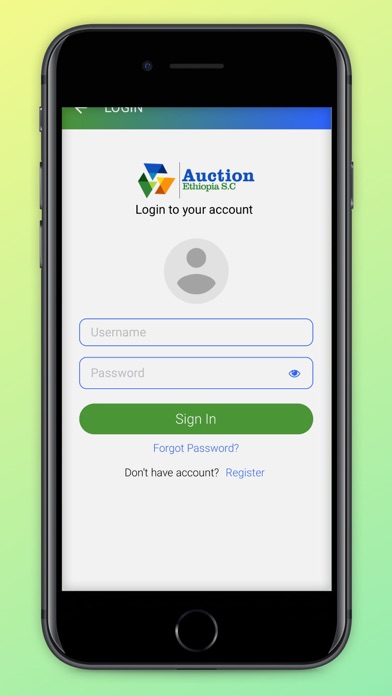 Auction Ethiopia Screenshot