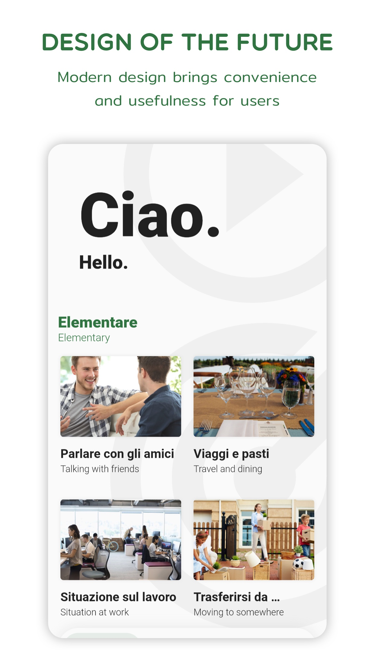 Italian  - Listening Speaking