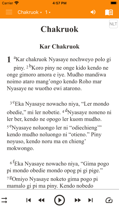 Dholuo Bible Screenshot