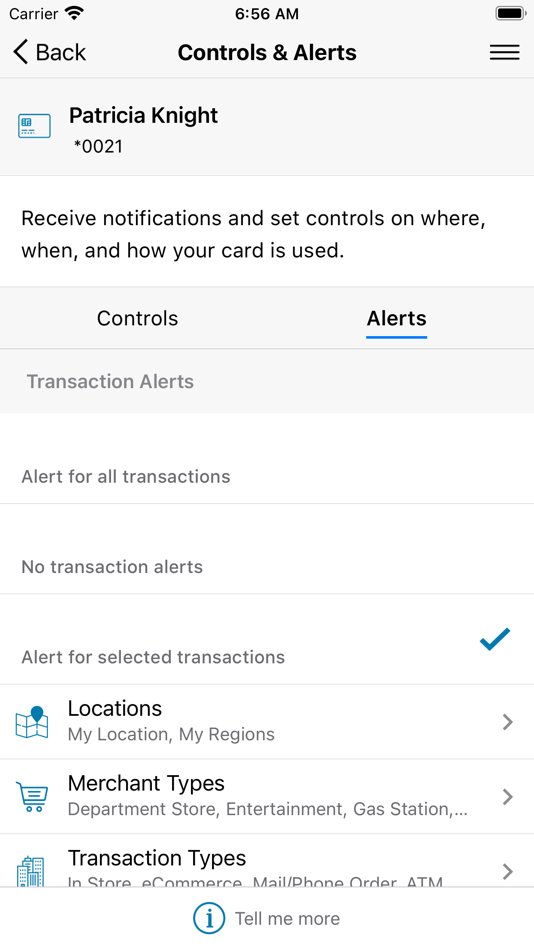 #5. HRCU Better Card Controls (iOS) 由: Holy Rosary Credit Union