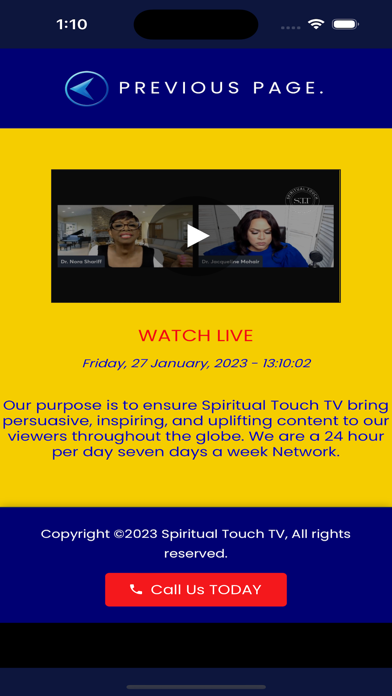 Spiritualtouchtv Screenshot