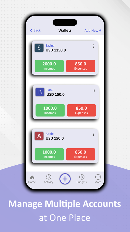 #6. Daily Expense Tracker - Flink (iOS) Podle: Sheraz Khan