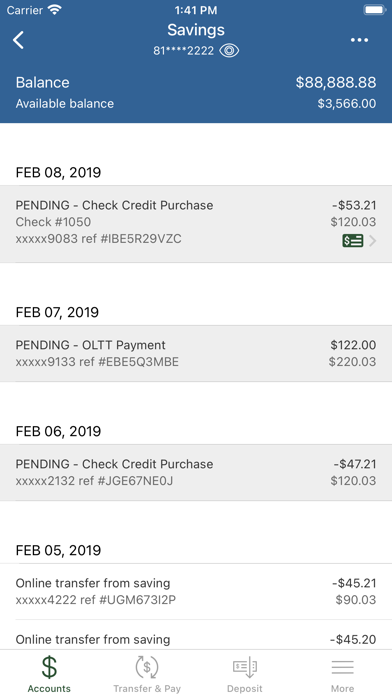 Iowa Trust & Savings Bank Screenshot