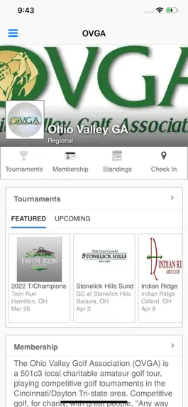 Game screenshot Ohio Valley Golf Association mod apk