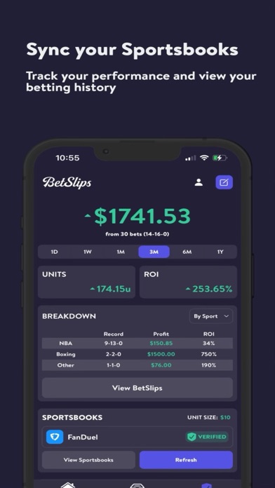 BetSlips Screenshot
