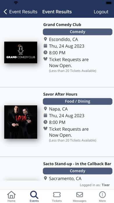 1st Tix Screenshot