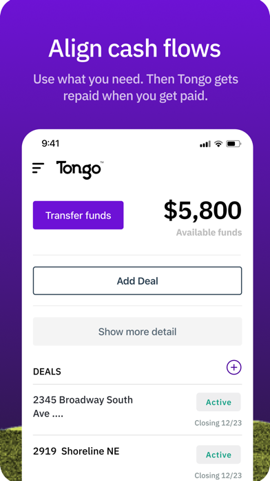 Tongo Financial Screenshot