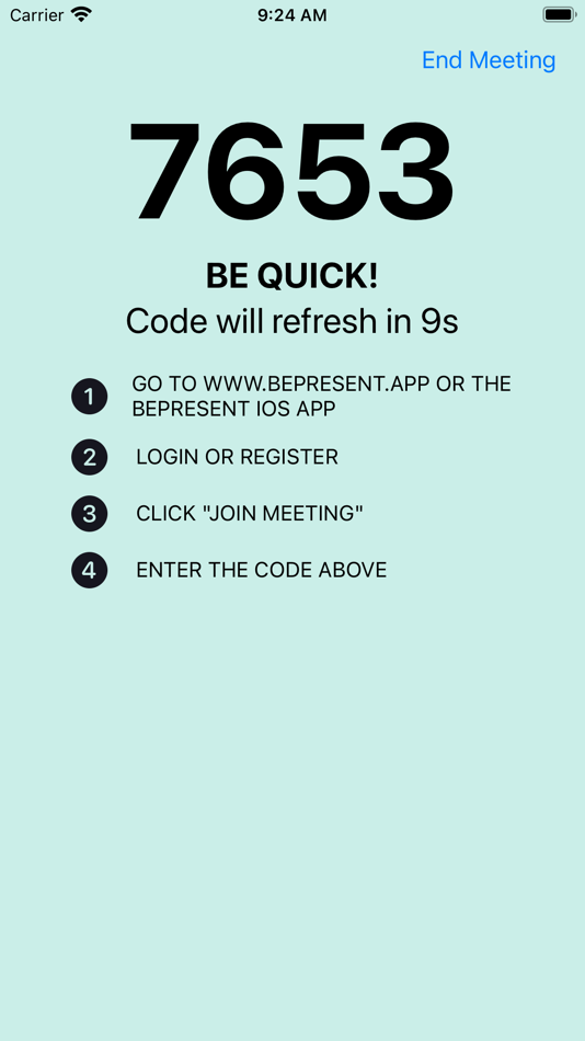 #4. BePresent - Attendance App (iOS) 由: Gokulraj Kumarassamy