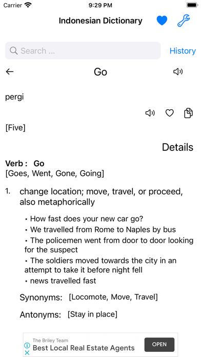 Smart Indonesian Dictionary Screenshot