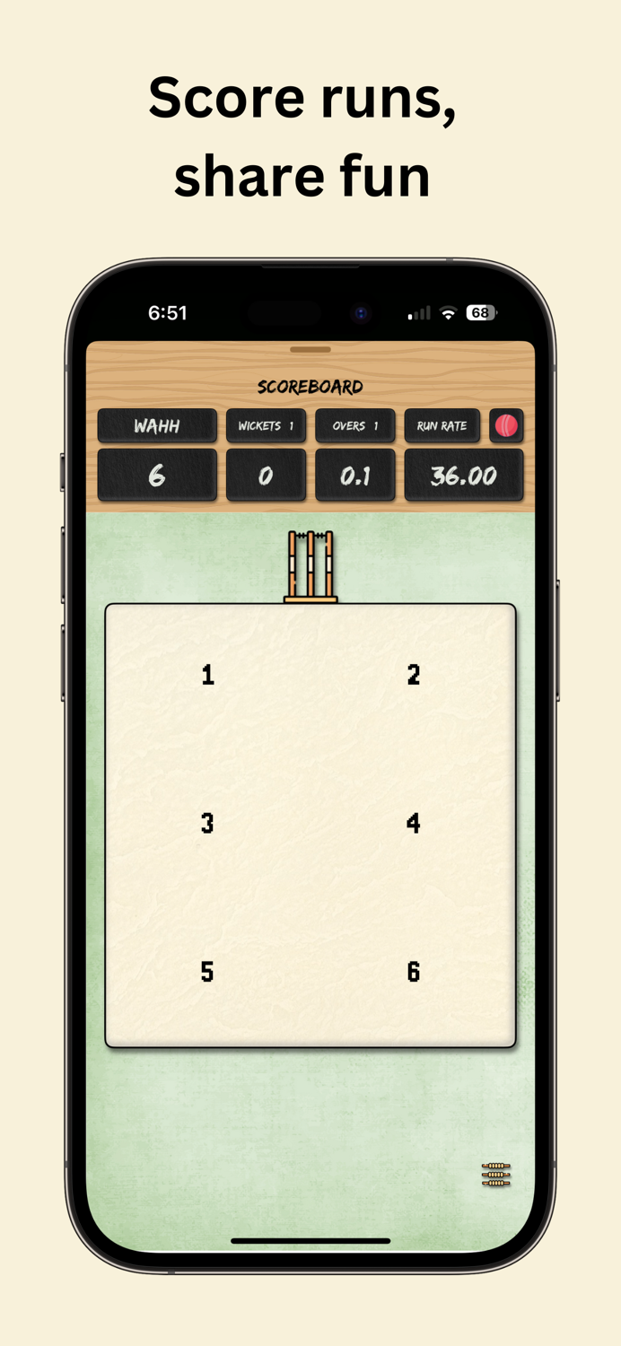 Hand Cricket with Friends