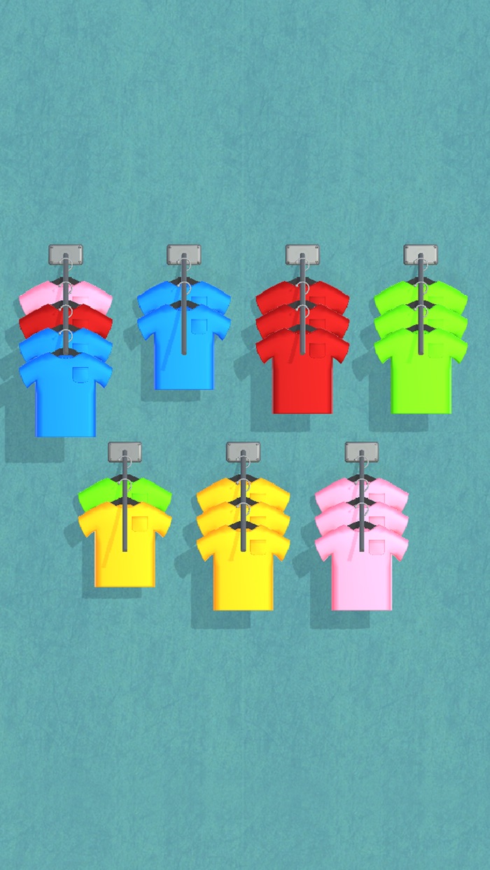 Clothes Sort 3D - Color Puzzle