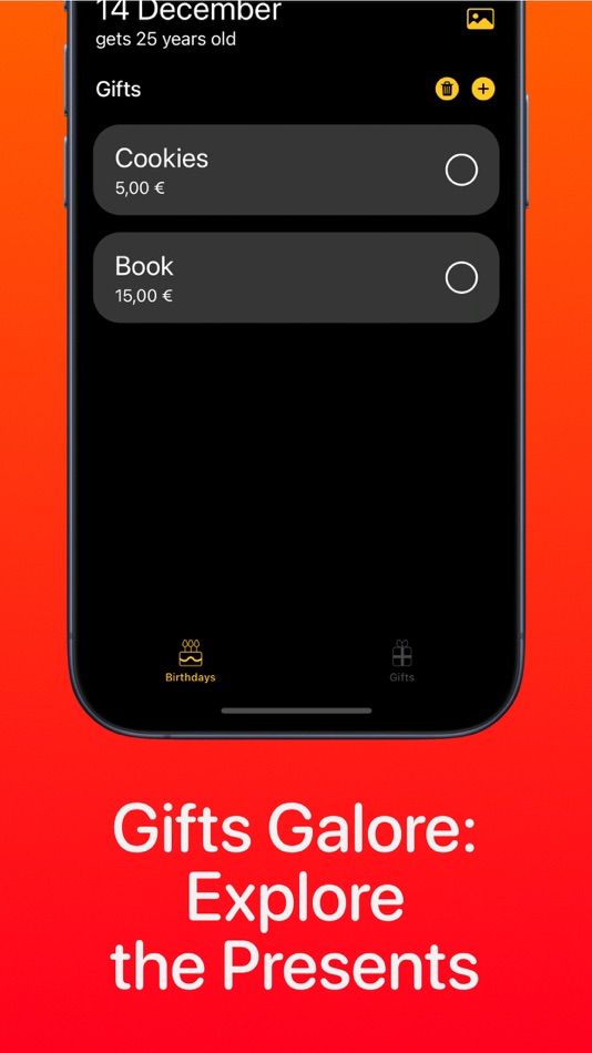 #4. Birthday Reminder - BDayz (iOS) Podle: Mika Auer