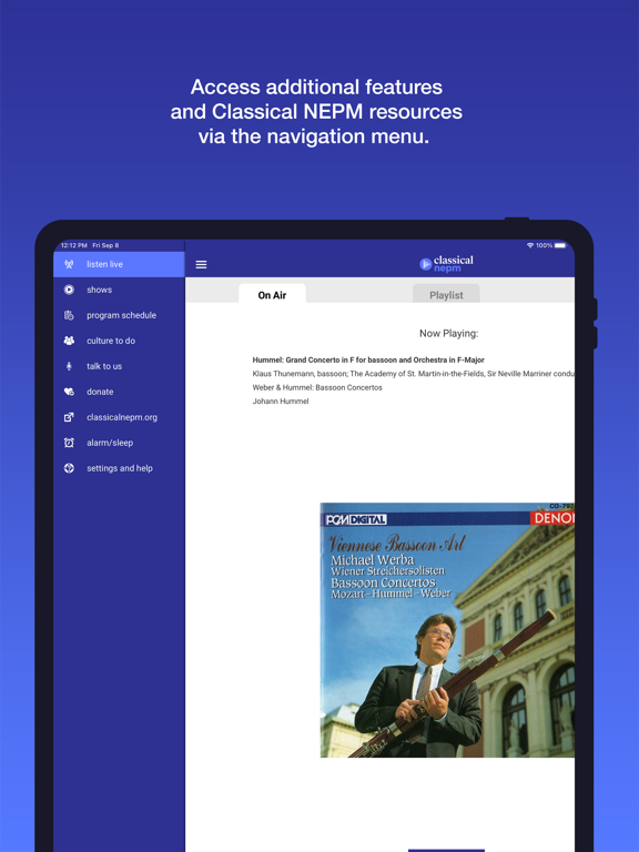 Classical NEPM iPad screenshot 6 - Music app