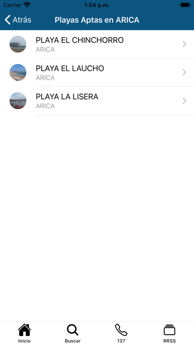 Playas Chile Screenshot