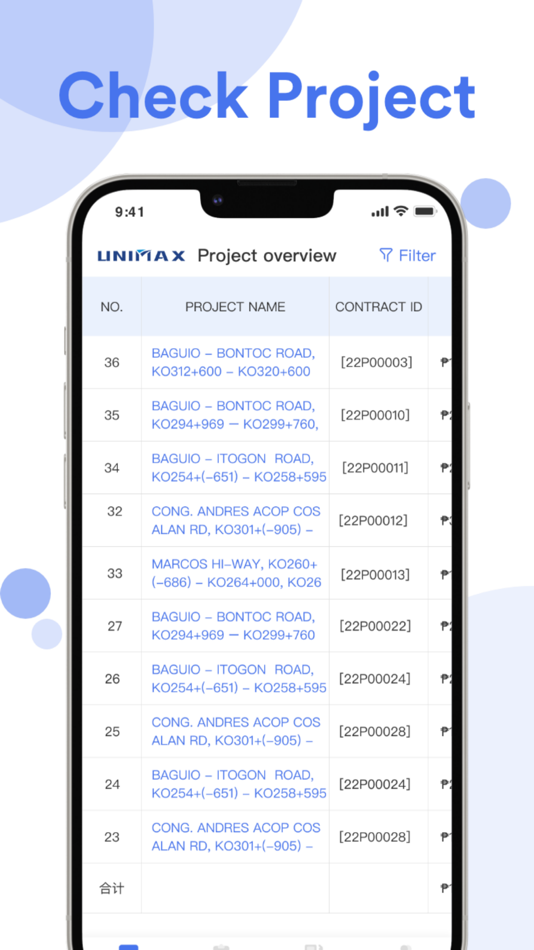 #1. Unimax-Project monitor (iOS) 来自: UNIMAX STEEL STRUCTURE AMD CONSTRUCTION CORP
