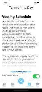 Stock Compensation Glossary screenshot #8 for iPhone