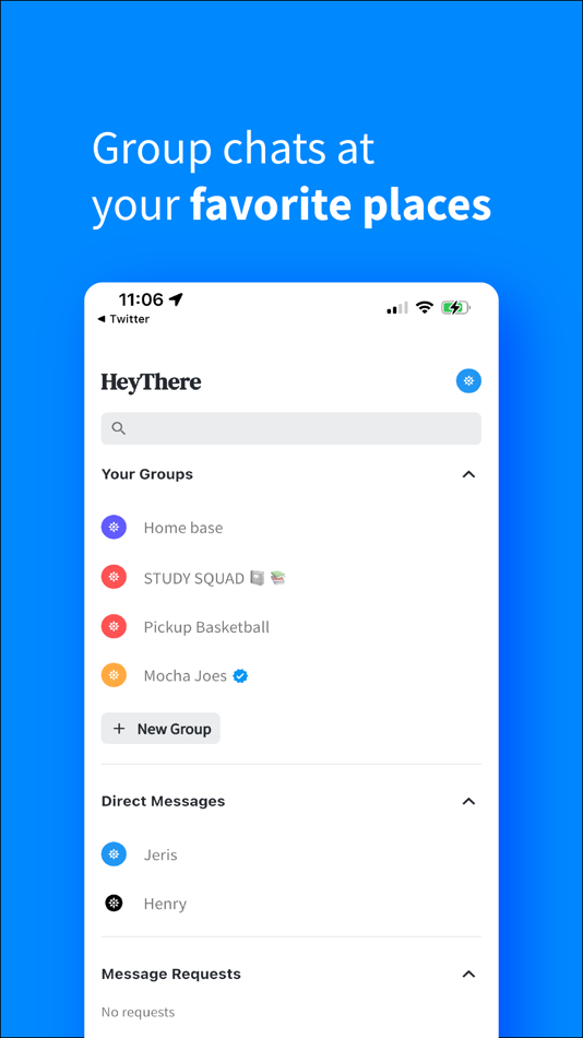 #1. HeyThere: Local Group Chats (iOS) 由: Hall Avenue Ventures