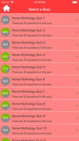 Game screenshot Norse Myths & Gods Trivia apk