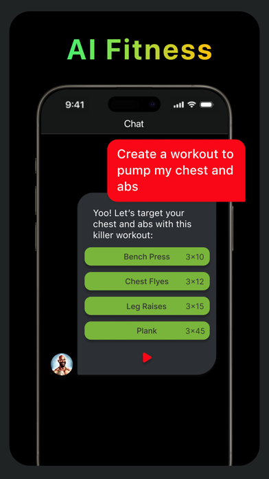 FitBot AI-Powered Fitness Chat Screenshot