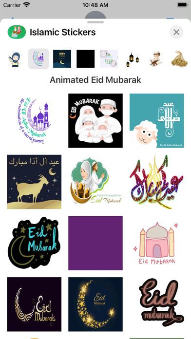 Screenshot #2 pour Islamic Stickers - Muslim Wish
