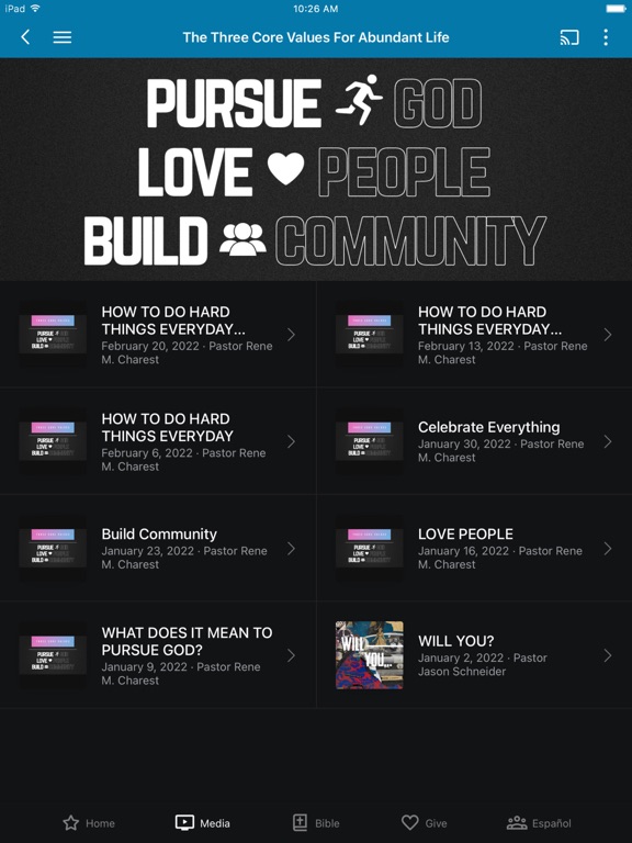 Valley Christian Center iPad screenshot 3 - Education app