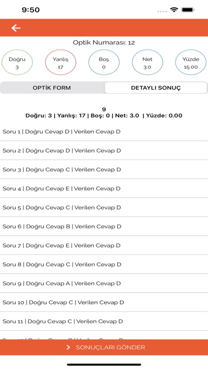 Çanta Optik Okuma Pro