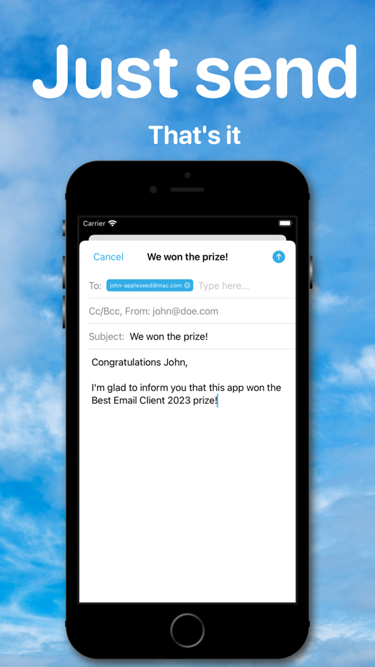 #3. Sender: send-only email (iOS) 由: Serhii Pryimachuk