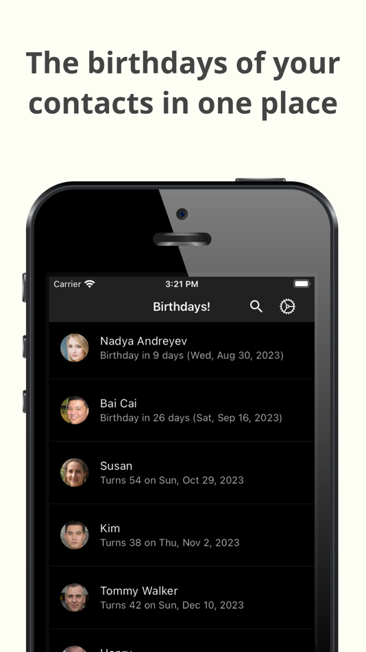 #1. Birthdays! Birthday countdown (iOS) 由: David Serrano Canales