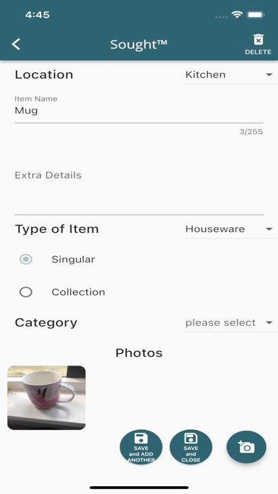 Sought App Screenshot