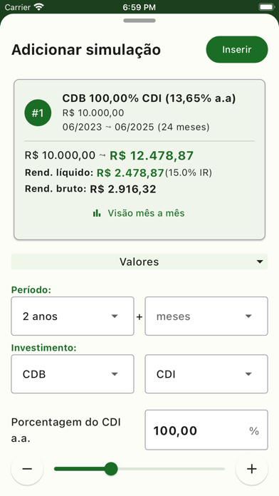 ContaCerta Finanças Screenshot