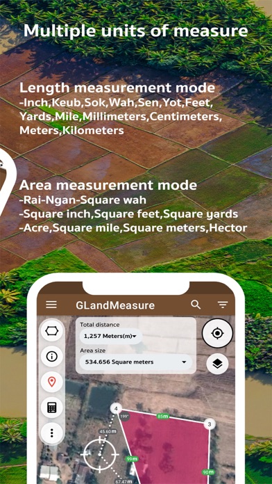 面積を測る、土地を測る、長さを測る、GPS - GLandのおすすめ画像2