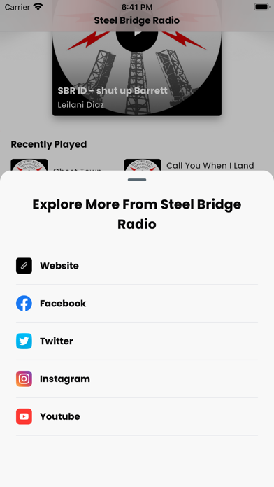 Steel Bridge Radio Screenshot