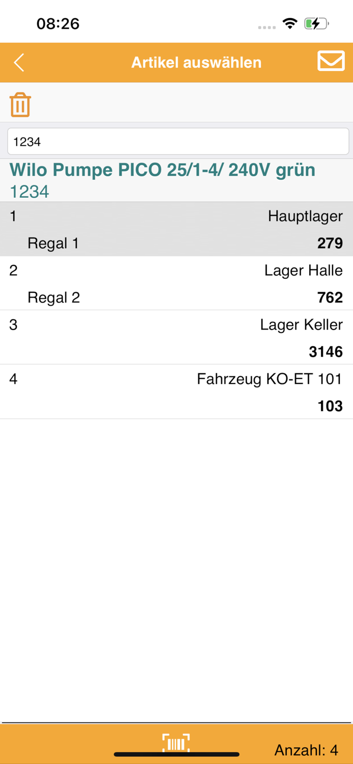 EasyTec mobile Lagerverwaltung