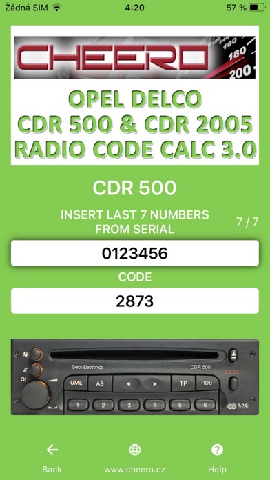 RADIO CODE for OPEL DELCO 500のおすすめ画像2