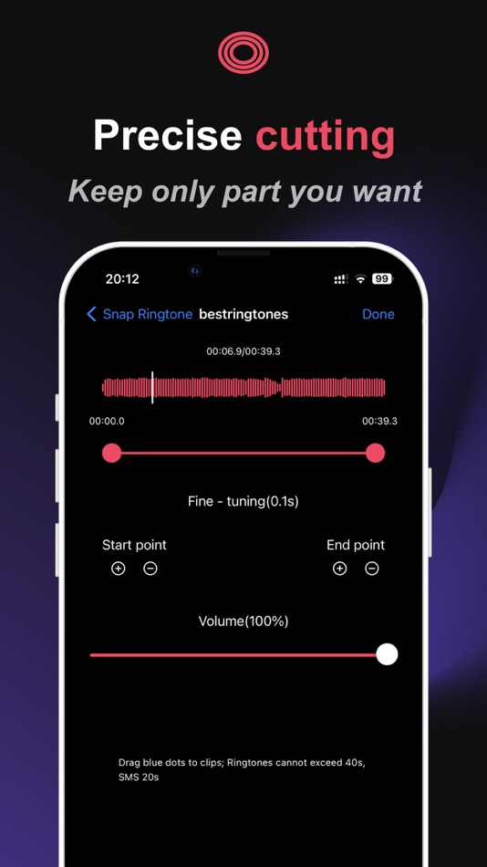 #5. Ringtone Maker - SnapRingtone (iOS) Podle: NGOC DO BICH