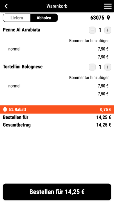 Pizzeria La Bella Offenbach Screenshot