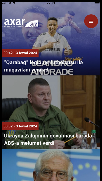 Axar.az - News portal Screenshot