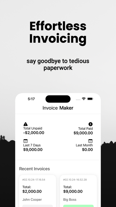 Screenshot #1 pour Invoice Maker Estimate Builder
