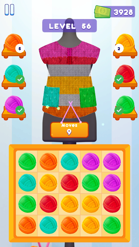 #3. Merge Knit (iOS) 由: CHEF GAME STUDIO YAZILIM TEKNOLOJILERI LIMITED SIRKETI