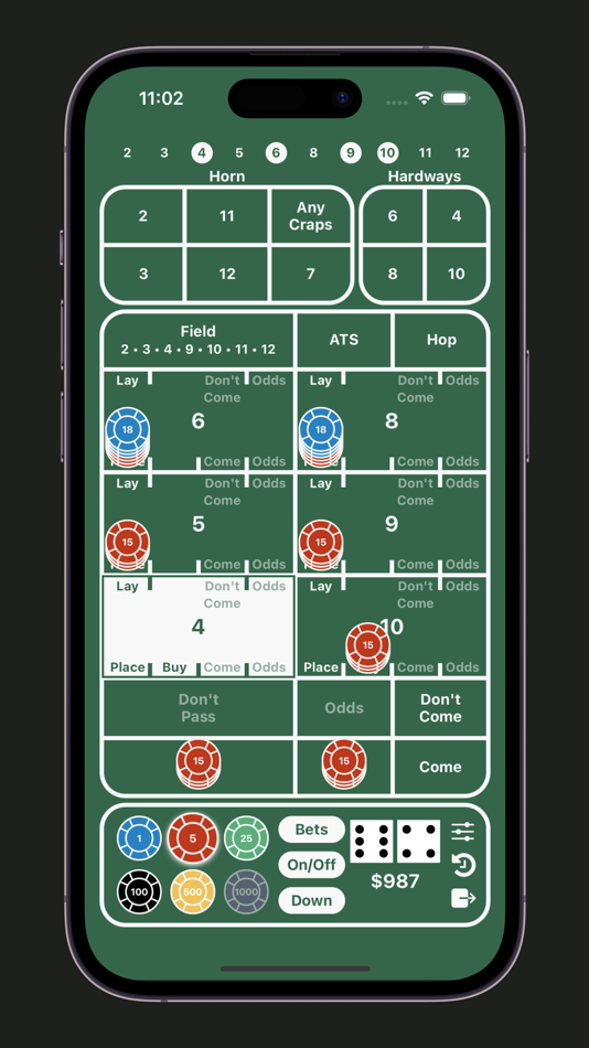 #2. Craps Mobile (iOS) Podle: Laslow Media Labs LLC