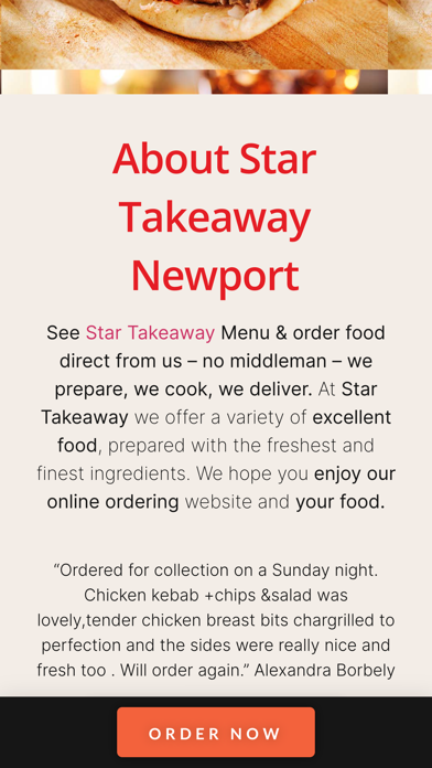 Star Takeaway Newport Screenshot