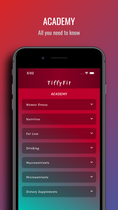TiffyFit - Women Fitness App Screenshot