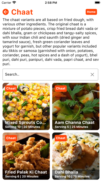 All Indian Recipes Offline Screenshot