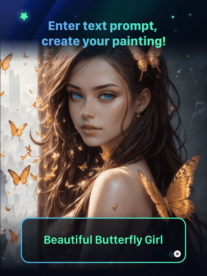 AI Painting Generate Art Girl