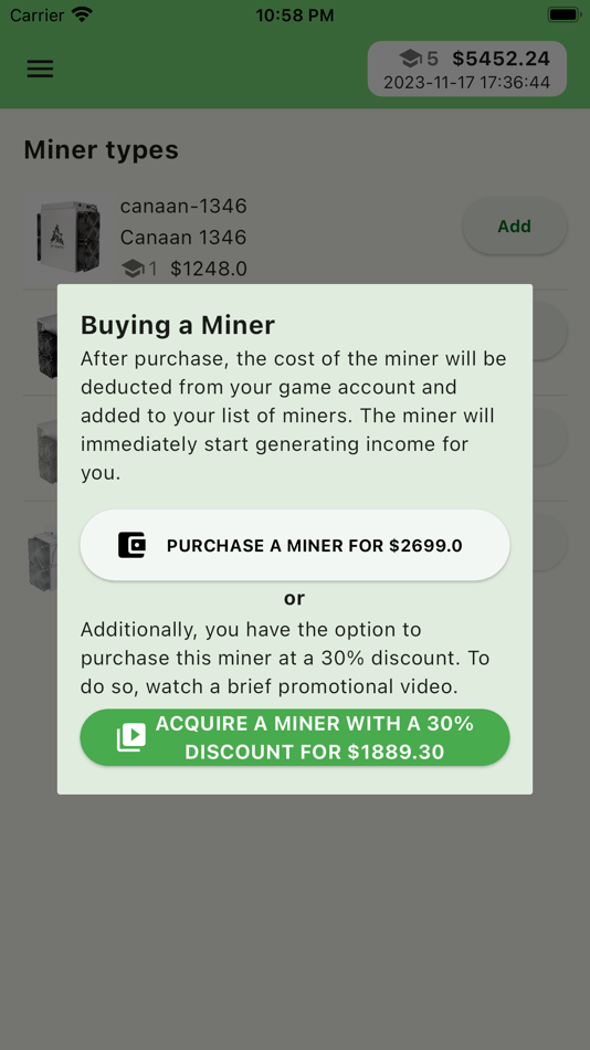#3. Crypto Mining Manager (iOS) By: Igor Mansurov